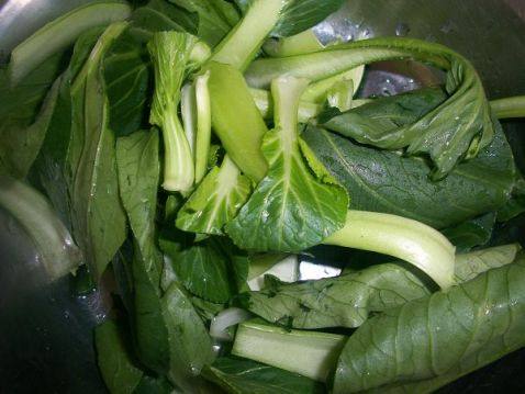 青菜鱼汤面步骤2