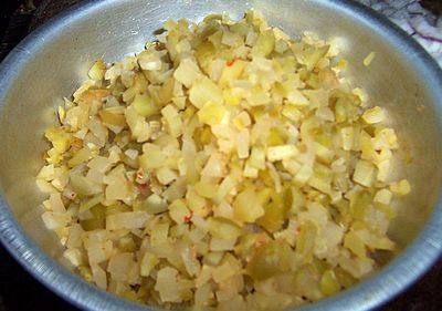 肉末榨菜黄豆面步骤2