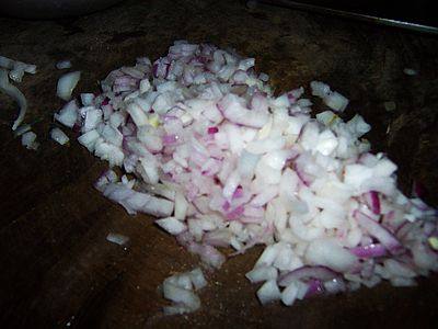 肉末榨菜黄豆面步骤3