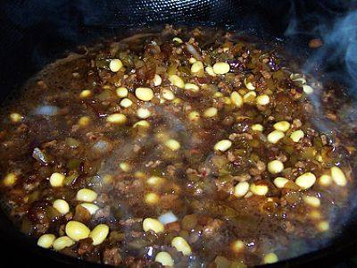 肉末榨菜黄豆面步骤8