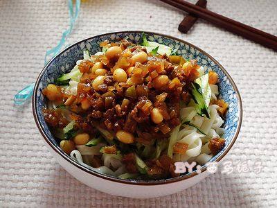 肉末榨菜黄豆面步骤12