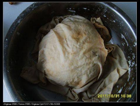 鸡蛋白菜拽面条步骤6