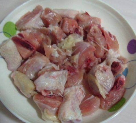 面皮烧鸡块步骤1