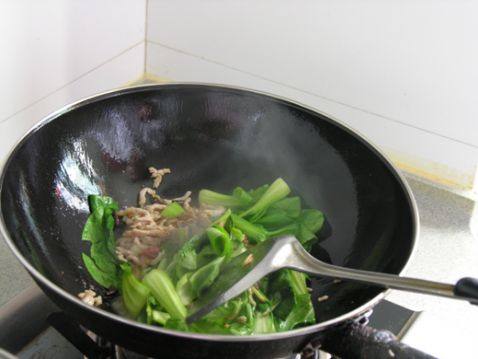 青菜肉丝面步骤6