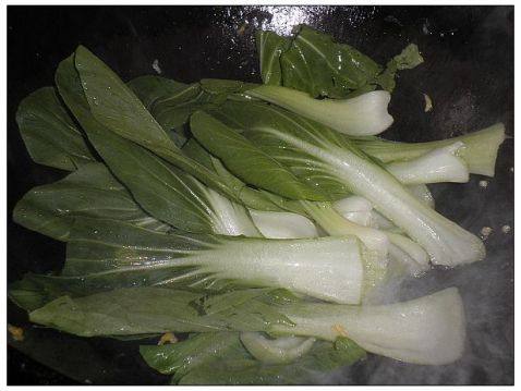 鸡蛋油菜猪肝面步骤7
