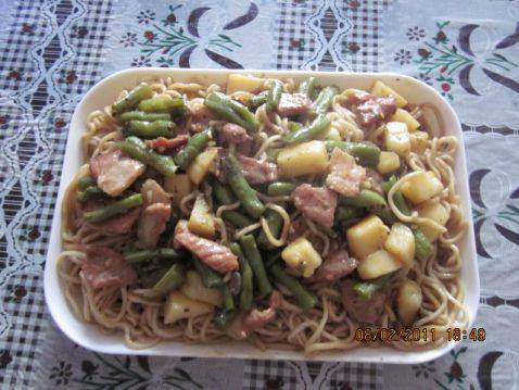 豆角土豆焖面步骤5
