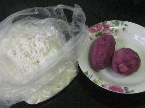 紫薯宽面步骤1