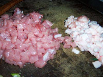 肉丁炸酱面步骤3