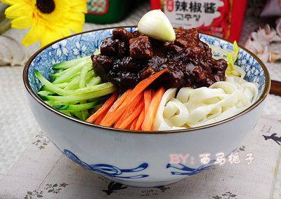 肉丁炸酱面步骤16