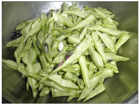 扁豆焖面步骤1