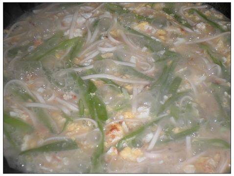 肉松鸡蛋扁豆面条步骤5