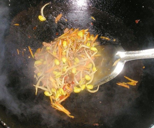 牛肉炝锅面步骤6