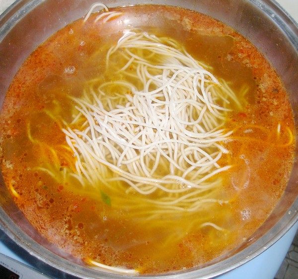 牛肉炝锅面步骤7