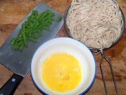 豆角鸡蛋炒面步骤2