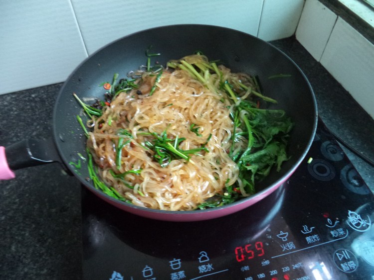 韭菜炒粉丝步骤8
