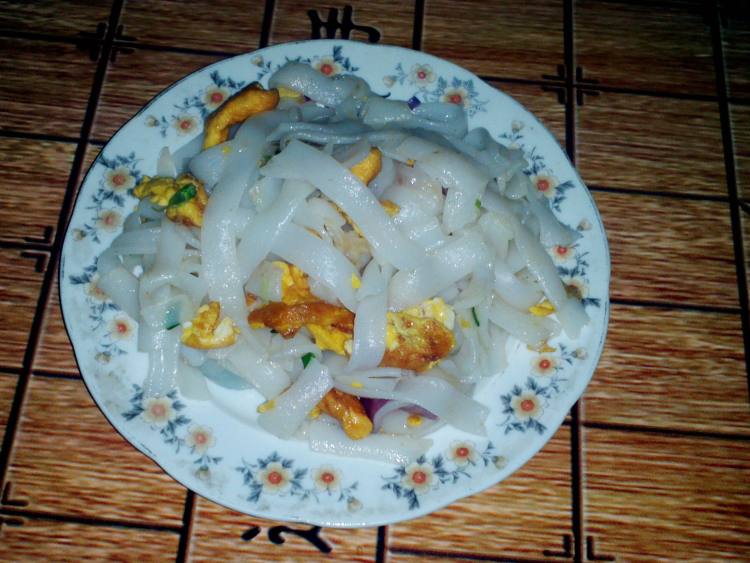 鸡蛋炒河粉步骤11