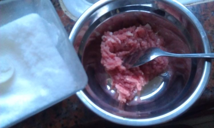 肉末蒸肠粉步骤2