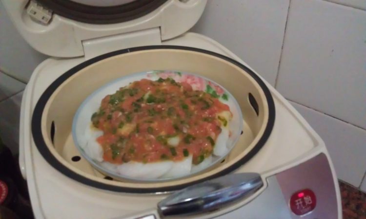 肉末蒸肠粉步骤7