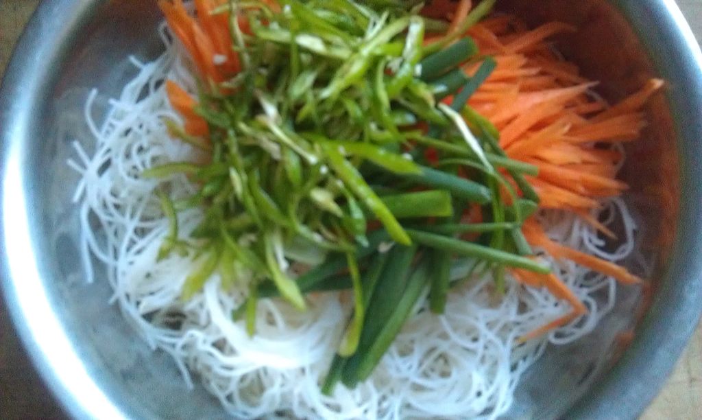 香煎米粉步骤5