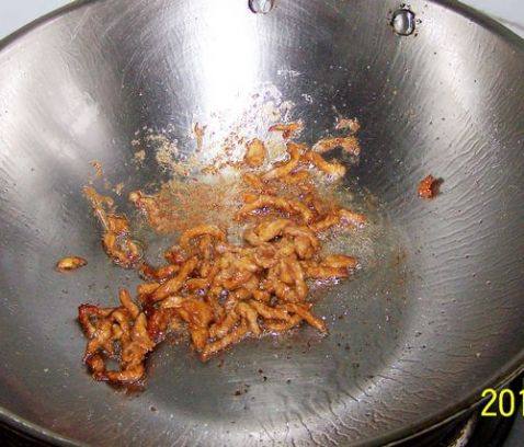 快手早餐---肉丝青菜步骤5