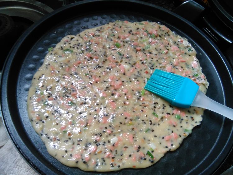 火腿肠豆渣饼步骤11