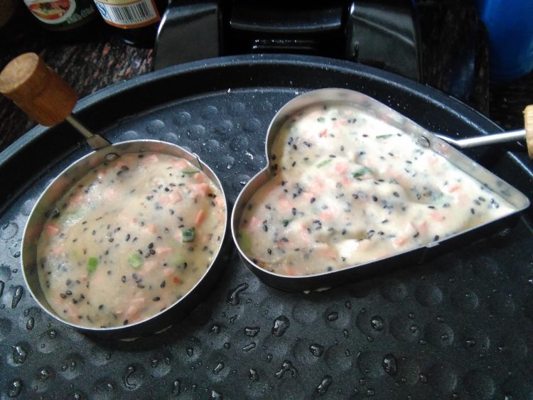 火腿肠豆渣饼步骤14