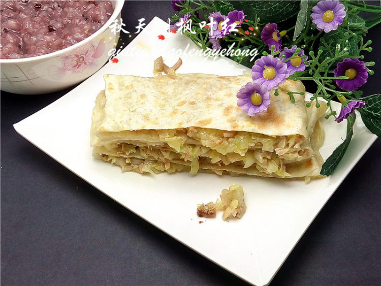 圆白菜熟肉饼步骤10