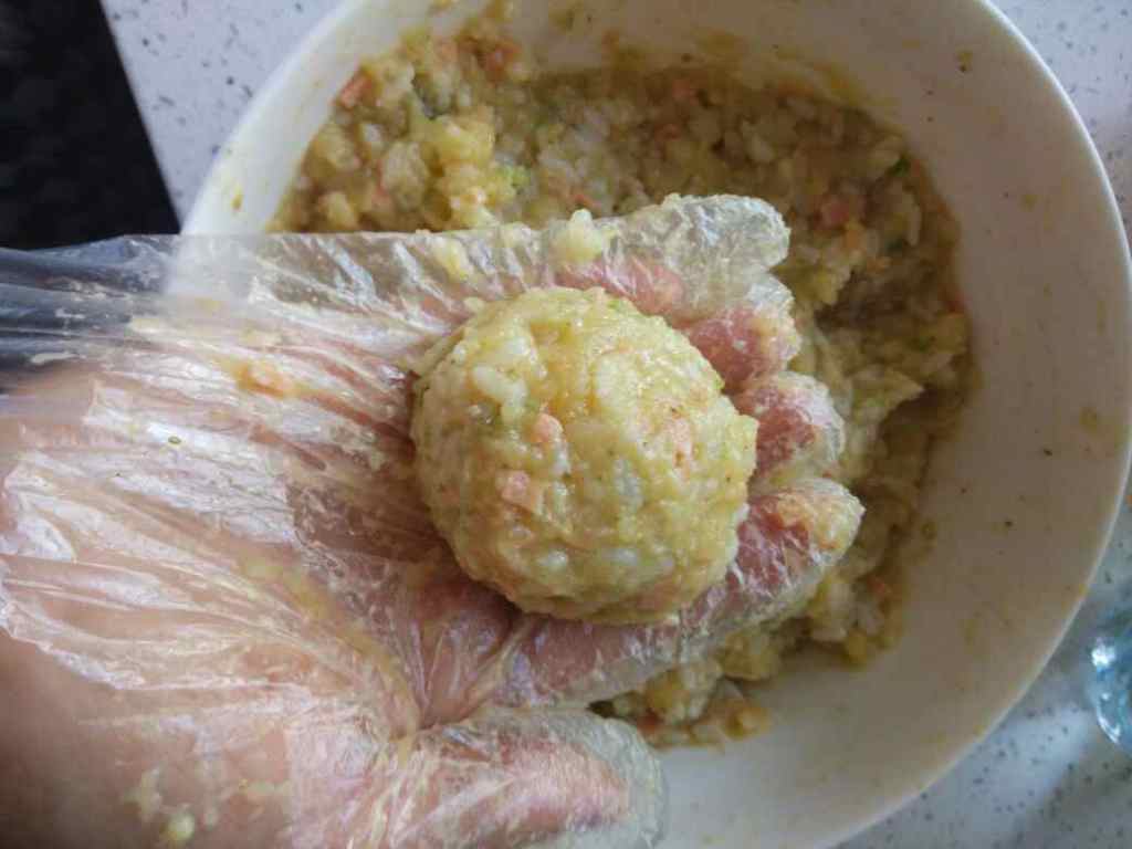 米饭土豆饼步骤6