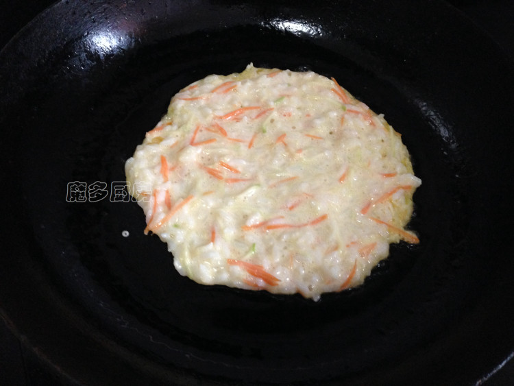 米饭鸡蛋饼步骤8