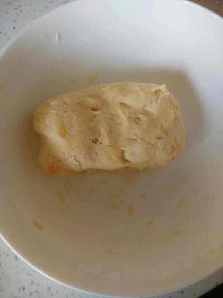 红薯蜜豆饼步骤4