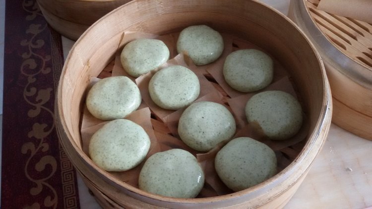 芝麻艾叶饼步骤7