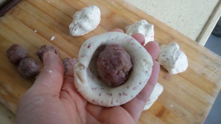 花香豆沙饼步骤7
