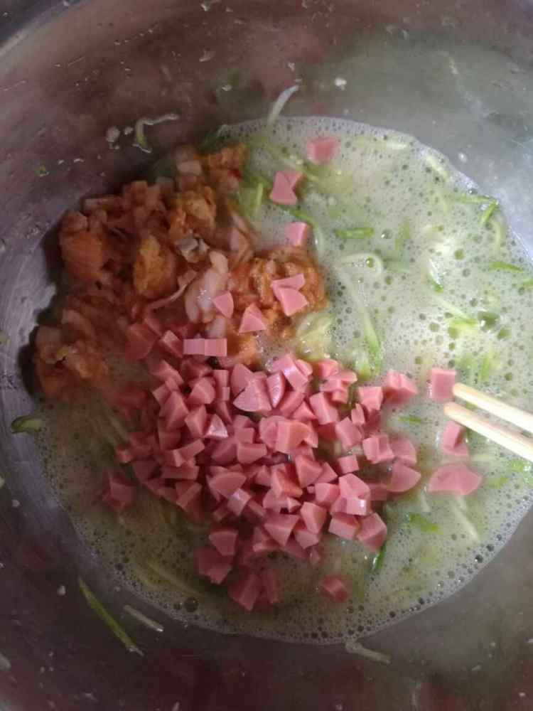 西葫芦泡菜饼步骤3