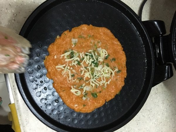 胡萝卜丝虾饼步骤10
