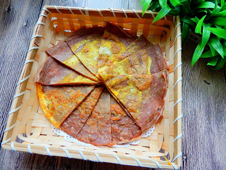 黑麦面粉饭菜鸡蛋煎饼步骤15