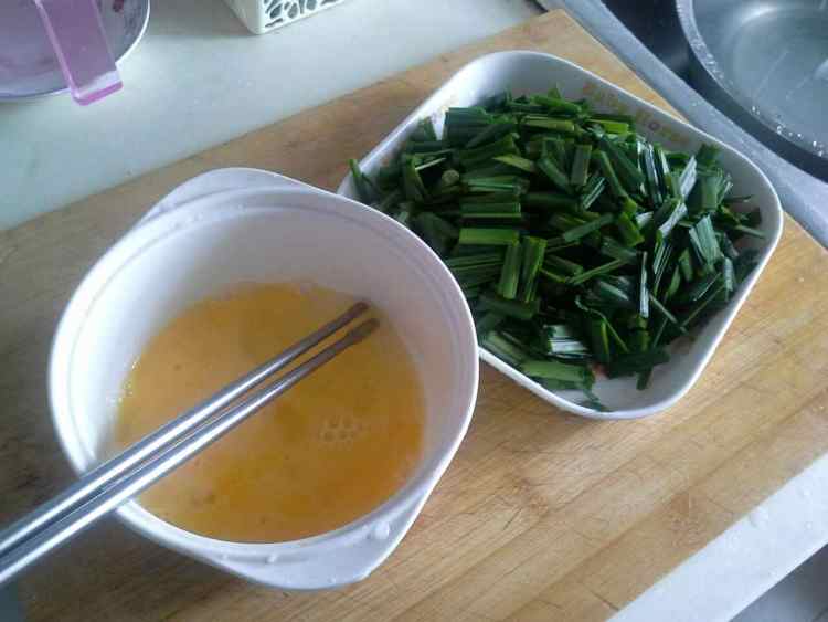 韭菜鸡蛋饼#新鲜从这步骤2