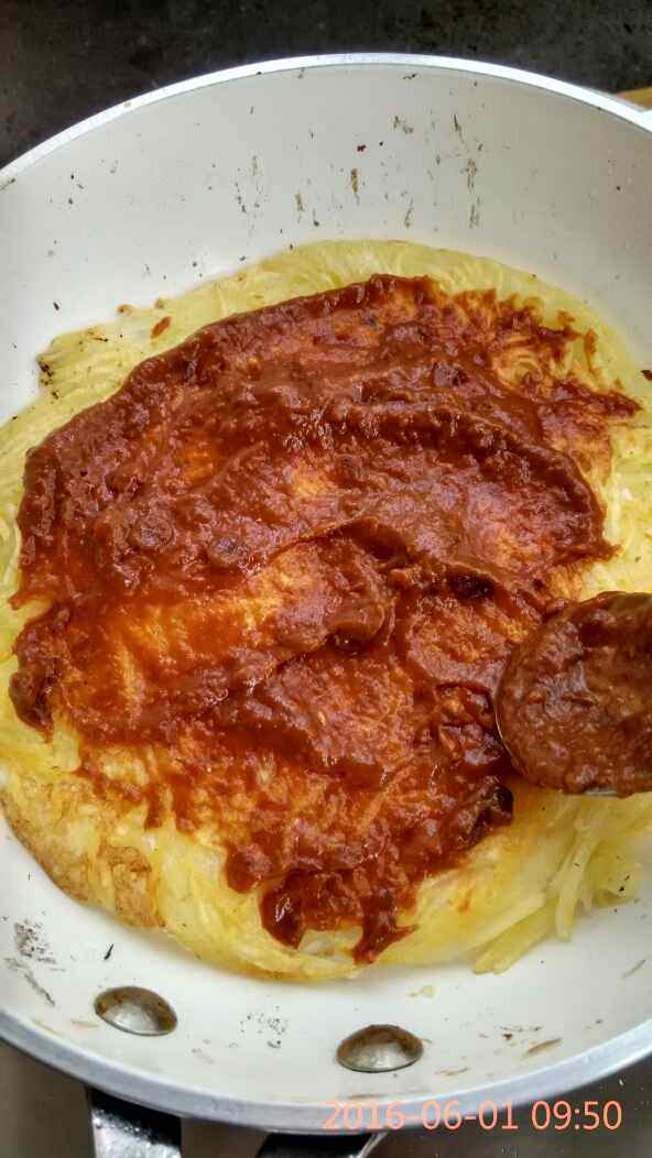 土豆丝卷饼#新鲜从这步骤13