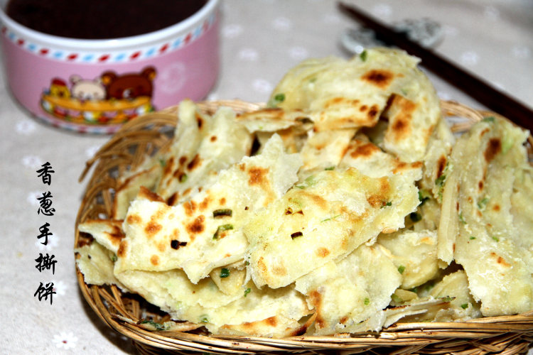 鸡油香葱手撕饼步骤21