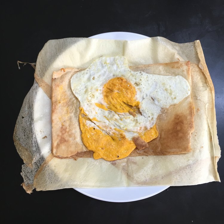 鸡丝脆心煎饼卷步骤8