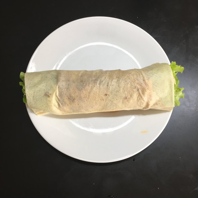 鸡丝脆心煎饼卷步骤13