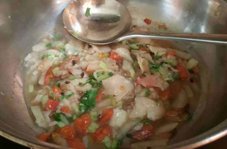 番茄鸡肉泥烩饼步骤5