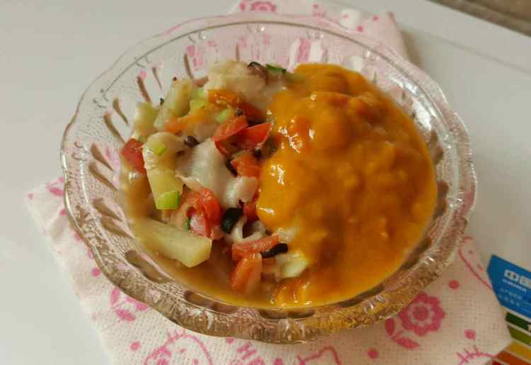 番茄鸡肉泥烩饼步骤6