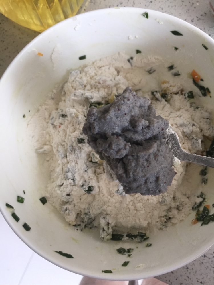 豆渣饼步骤2