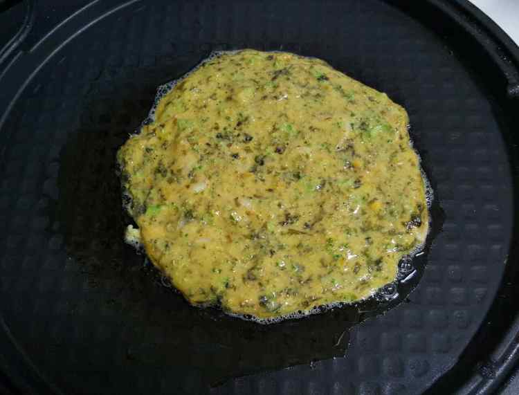 南瓜虾皮海苔玉米饼步骤6