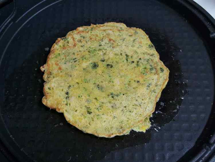 南瓜虾皮海苔玉米饼步骤7