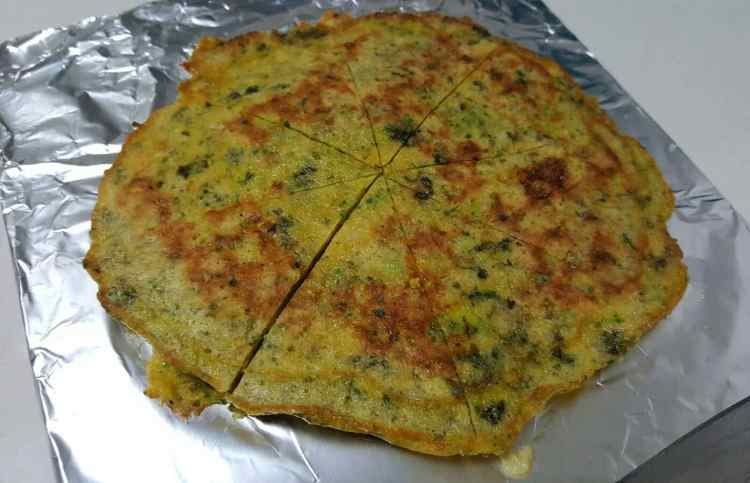 南瓜虾皮海苔玉米饼步骤10