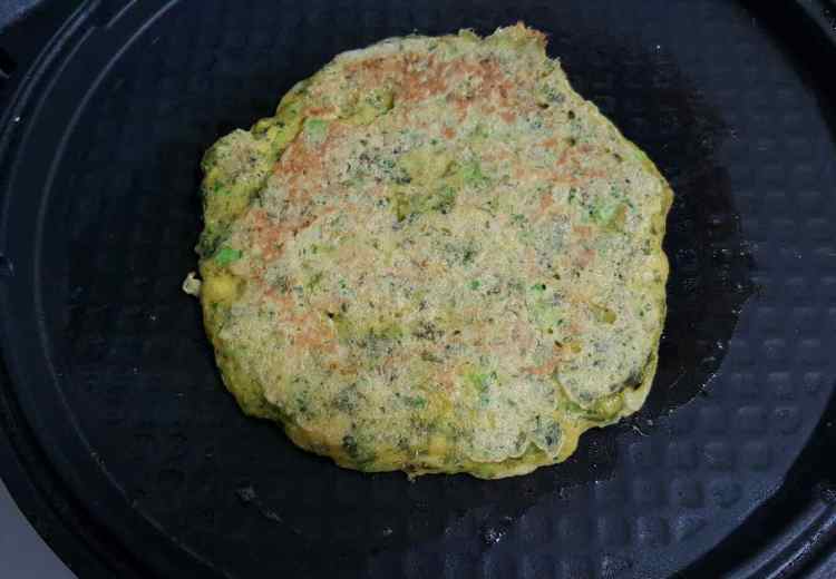 南瓜虾皮海苔玉米饼步骤8
