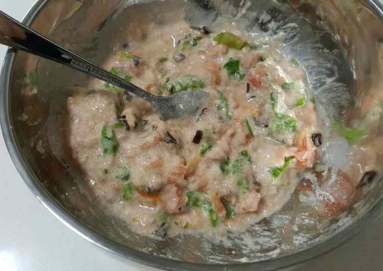 番茄牛肉蔬菜饼步骤5
