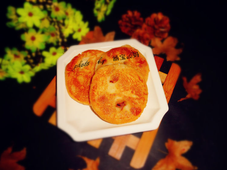 葡萄干糯米饼步骤11