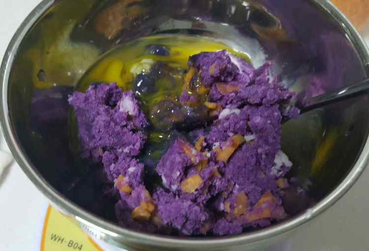 紫薯红枣小松饼步骤4